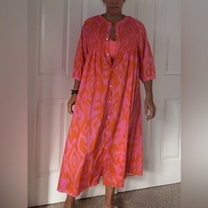 Fun Pink and Orange Lounge Coverup